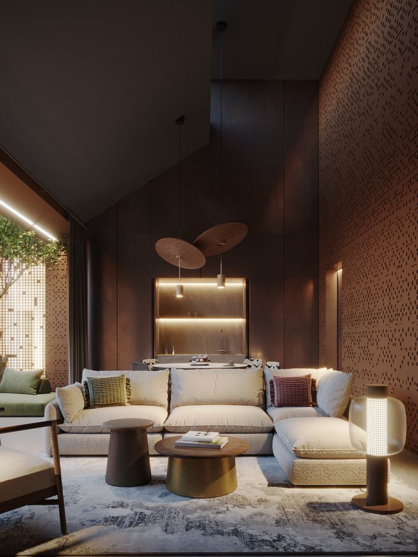 Black Sands Oasis villa living area